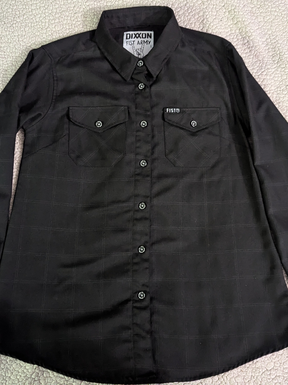 Large Women's Dixxon Flannel "Fist Army 2.0"
